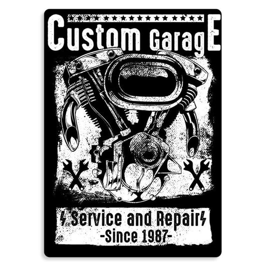 Metalltryck Motorcycle Ride