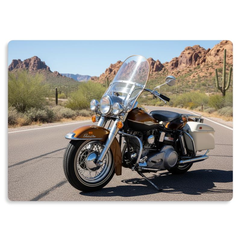 Metalltryck Harley Davidsson