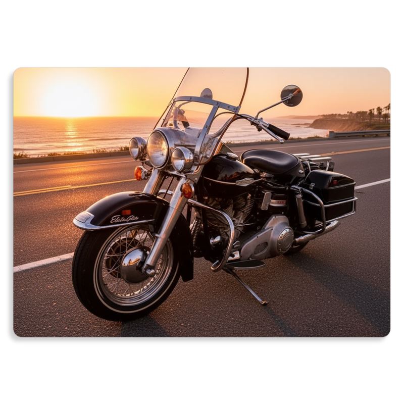 Metalltryck Harley Davidsson