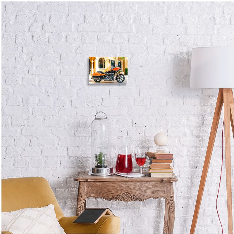 Metalltryck Harley Davidsson